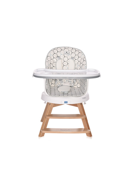 СТОЛ ЗА ХРАН. NAPOLI С РОТАЦИЯ GREY HEXAGONS