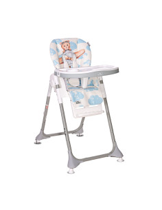 СТОЛ ЗА ХРАНЕНЕ FELICITA BABY BLUE PILOT ЕКО КОЖА