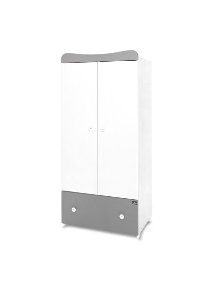 ГАРДЕРОБ EXCLUSIVE БЯЛО/STONE GREY