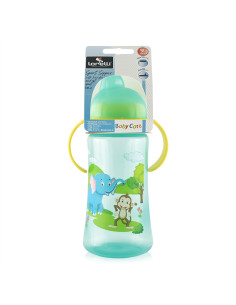 СПОРТНА БУТИЛКА С ДРЪЖКИ И МЕК Н-К 330МЛ ЗЕЛЕНА 2