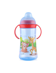 СПОРТНА БУТИЛКА С ДРЪЖКИ И МЕК Н-К 330МЛ СИНЯ