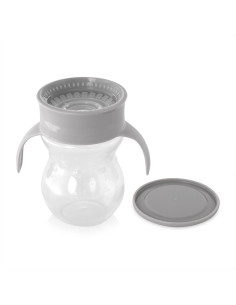 ЧАША НЕРАЗЛИВАЩА 360 ГРАДУСА СИВА 270ml с дръжки 2