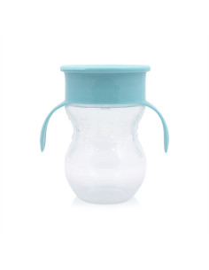 ЧАША НЕРАЗЛИВАЩА 360 ГРАДУСА СИНЯ 270ml с дръжки