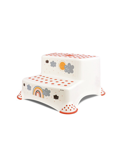 ДВОЙНО СТЪПАЛО ЗА БАНЯ RAINBOW WHITE NEW