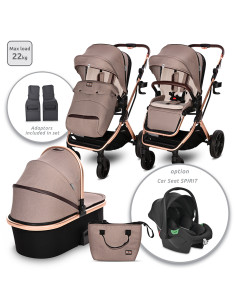 Д.КОЛИЧКА GLORY PEARL BEIGE+АДАПТОРИ