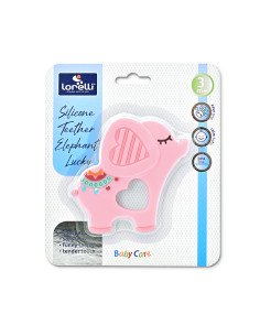СИЛИКОНОВА ГРИЗАЛКА СЛОНЧЕ LUCKY РОЗОВА 2