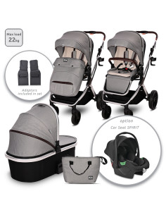 Д.КОЛИЧКА GLORY OPALINE GREY+АДАПТОРИ