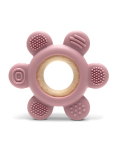 СИЛИКОНОВА ГРИЗАЛКА С БУК ЦВЕТЕ NATURAL DEEP PINK