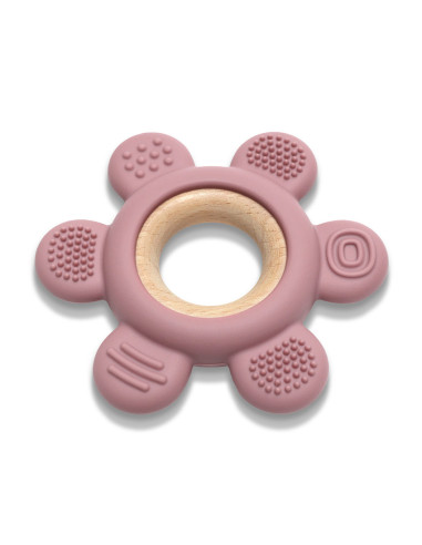 СИЛИКОНОВА ГРИЗАЛКА С БУК ЦВЕТЕ NATURAL DEEP PINK