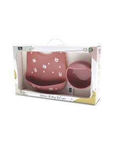 СИЛИКОНОВ СЕТ ЗА ХРАНЕНЕ 2ЧАСTИ NATURAL DEEP PINK 2