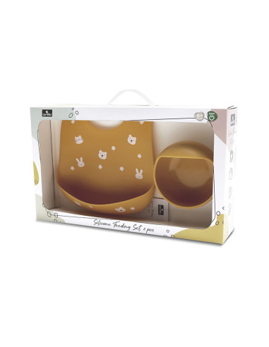 СИЛИКОНОВ СЕТ ЗА ХРАНЕНЕ 2ЧАСTИ NATURAL YELLOW