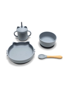 СИЛИКОНОВ СЕТ ЗА ХРАНЕНЕ 4 ЧАСТИ NATURAL GREY