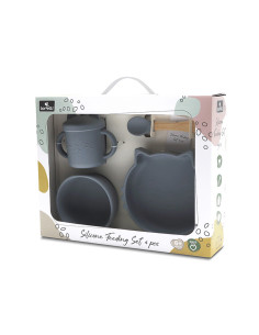 СИЛИКОНОВ СЕТ ЗА ХРАНЕНЕ 4 ЧАСТИ NATURAL GREY 2