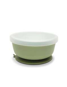 СИЛИКОНОВА ВАКУУМ КУПА С КАПАК NATURAL FRESH GREEN