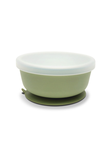 СИЛИКОНОВА ВАКУУМ КУПА С КАПАК NATURAL FRESH GREEN