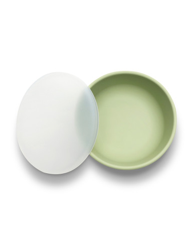 СИЛИКОНОВА ВАКУУМ КУПА С КАПАК NATURAL FRESH GREEN