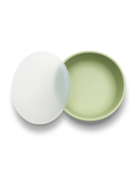 СИЛИКОНОВА ВАКУУМ КУПА С КАПАК NATURAL FRESH GREEN