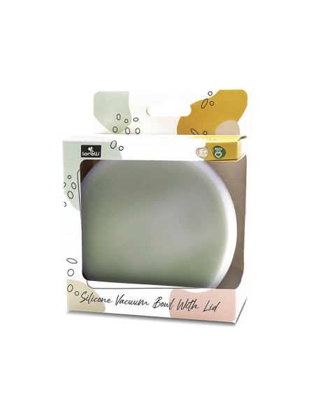 СИЛИКОНОВА ВАКУУМ КУПА С КАПАК NATURAL FRESH GREEN