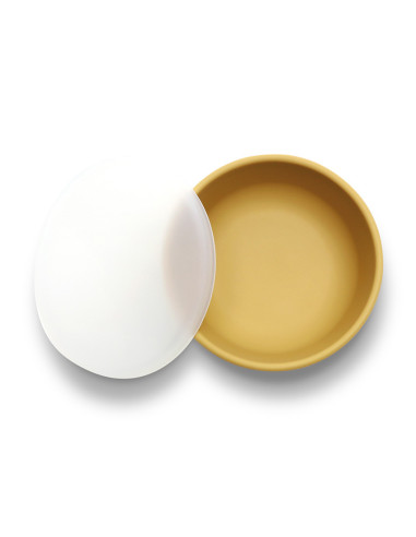 СИЛИКОНОВА ВАКУУМ КУПА С КАПАК NATURAL YELLOW