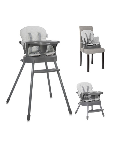 СТОЛ ЗА ХРАНЕНЕ 3в1 SIESTA GREY LEATHER