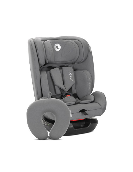 СТОЛ ЗА КОЛА VOYAGER GREY i-Size 40-150 CM+ВЪЗГЛАВ