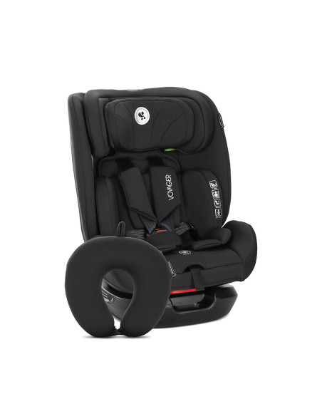 СТОЛ ЗА КОЛА VOYAGER BLACK i-Size 40-150 CM+ВЪЗГЛА