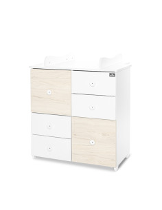 ШКАФ  ЦВЯТ БЯЛО/СВЕТЪЛ ДЪБ-2BOX