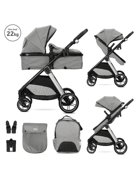 Д.КОЛИЧКА ASPEN GREY 2в1 до 22кг с трансформираща