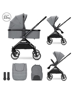 Д.КОЛИЧКА REYA 2in1 GREY до 22 кг кош за новороден