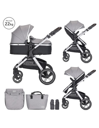 Д.КОЛИЧКА VIOLA GREY 2в1 с трансформираща седалка+