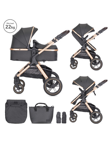 Д.КОЛИЧКА VIOLA BLACK 2в1 с трансформираща седалка
