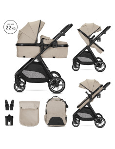 Д.КОЛИЧКА ASPEN CAPPUCCINO 2в1 до 22кг с трансформ