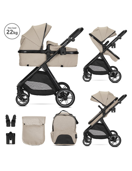 Д.КОЛИЧКА ASPEN CAPPUCCINO 2в1 до 22кг с трансформ