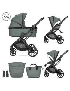 Д.КОЛИЧКА GLORY 2in1 GREEN+АДАПТОРИ с кош за новор