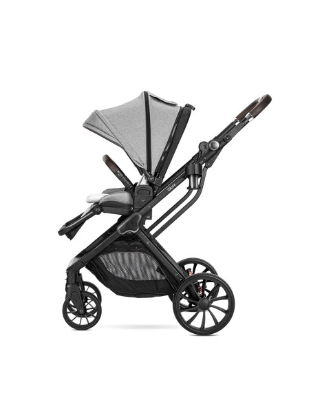 Д.КОЛИЧКА GLORY 2in1 GREY+АДАПТОРИ с кош за новоро