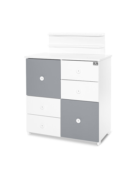 ШКАФ ЦВЯТ БЯЛО/STONE GREY-2BOX