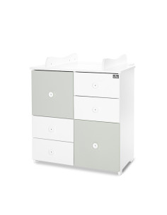 ШКАФ ЦВЯТ БЯЛО/MILKY GREEN-2BOX