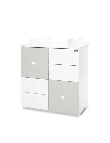 ШКАФ ЦВЯТ БЯЛО/MILKY GREEN-2BOX