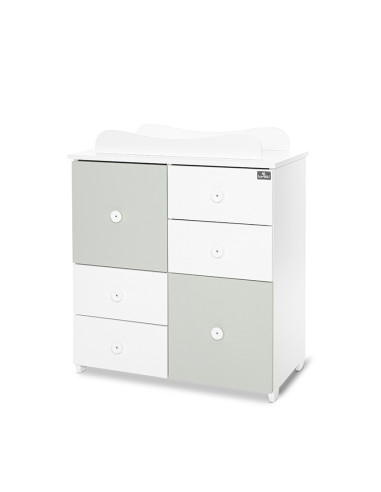 ШКАФ ЦВЯТ БЯЛО/MILKY GREEN-2BOX