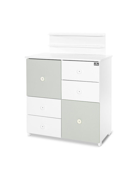 ШКАФ ЦВЯТ БЯЛО/MILKY GREEN-2BOX