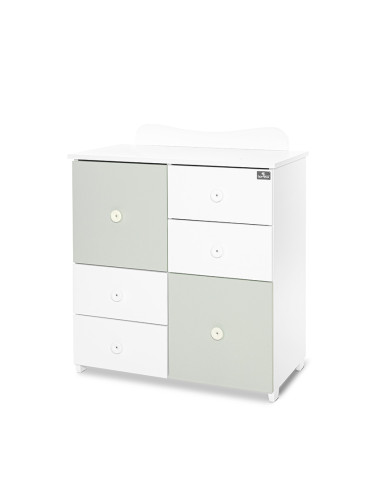 ШКАФ ЦВЯТ БЯЛО/MILKY GREEN-2BOX