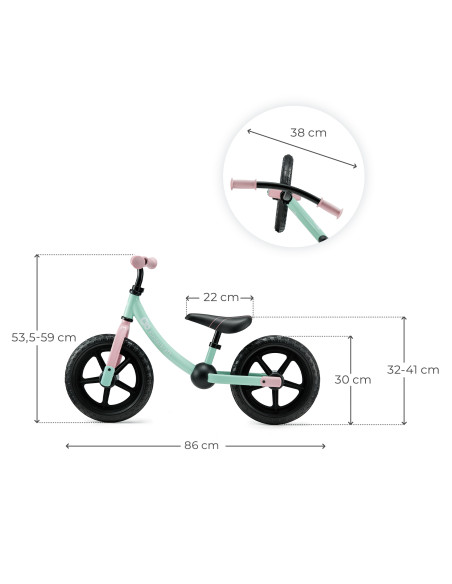 Kinderkraft колело за баланс 2WAY NEXT OFFROAD CANDY MINT