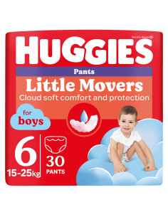 Huggies Бебешки пелени гащички Little Movers Boy 6,... 2