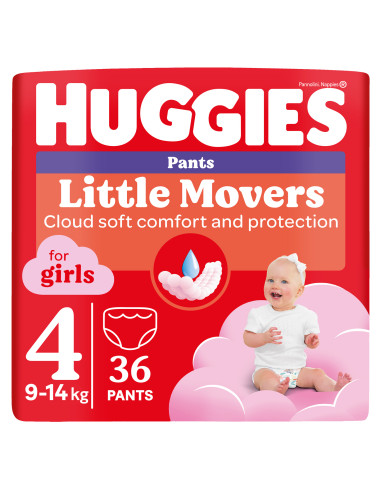Huggies Бебешки пелени гащички Little Movers...