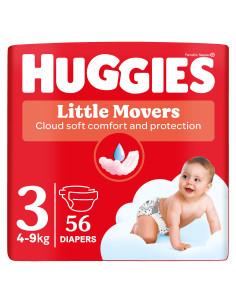 Huggies Бебешки пелени Little Movers 3, 4-9кг, 56 бр. 2