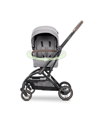 Д.КОЛИЧКА MAKAYA GREY ДО 22 КГ С РОТАЦИЯ 360