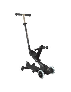 Тротинетка 5 в 1 GLOBBER GO UP DELUXE LIGHTS 360° - черна