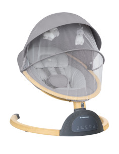 Електрическа люлка Ashlee Light Grey 2025