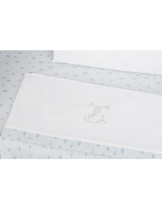 Бебешки спален комплект за мини-кошара 5ч Little Fox 2