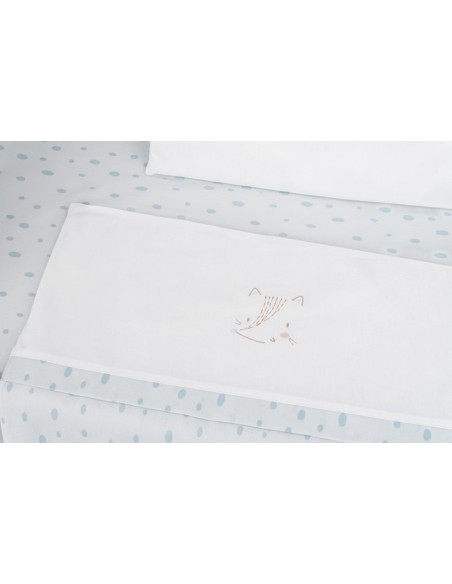 Бебешки спален комплект за мини-кошара 5ч Little Fox